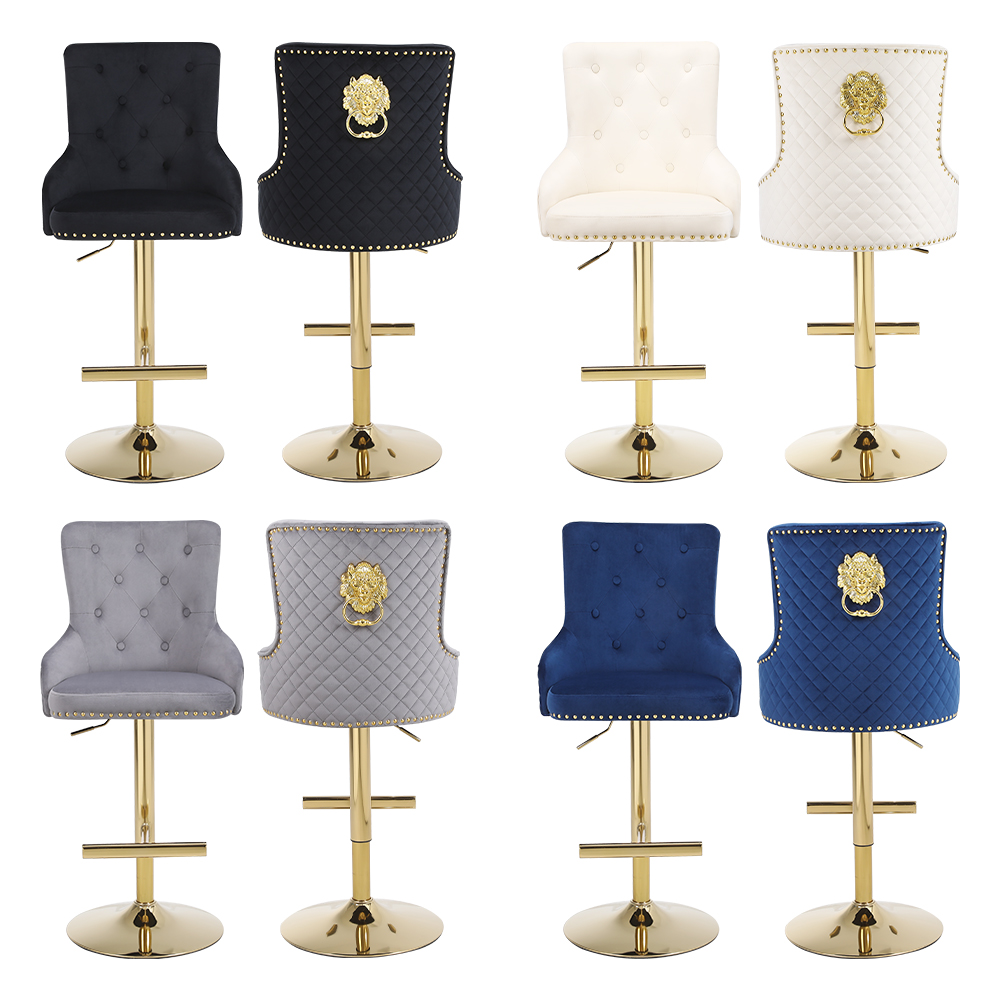 Lion Head modern bar stool